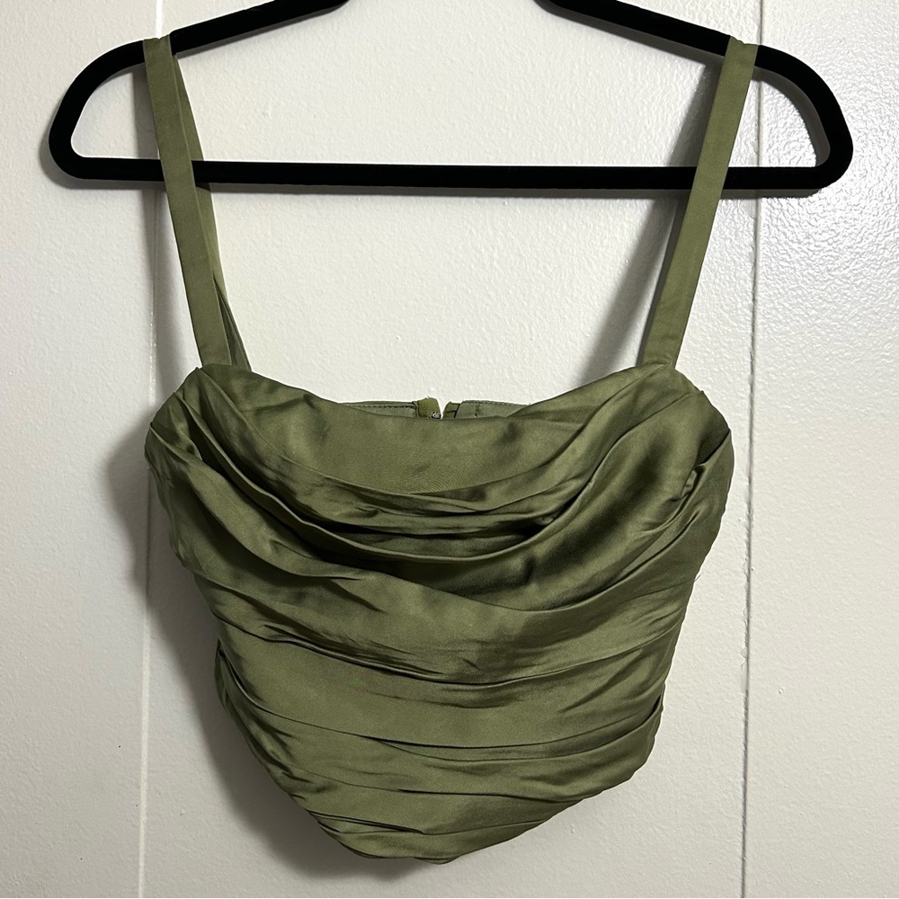 Green corset top